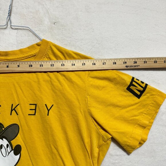 Disney Mickey Mouse x Neff Collab T-Shirt Yellow Women's Size M - Picture 5 of 7